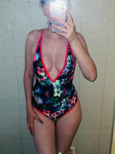 Neon Stars Bathing Suit